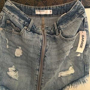Jean Skirt Garage NWT